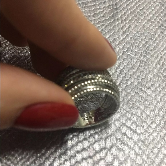 New 925 Silver Stackable Multi Layer Ring - Picture 7 of 8
